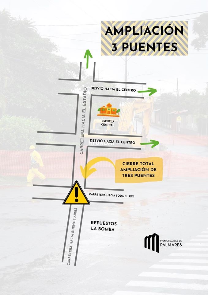 Ampliación de 3 puentes en Palmares